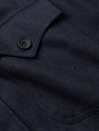 Rubinacci - Sahariana Wool-Flannel Overshirt - Blue
