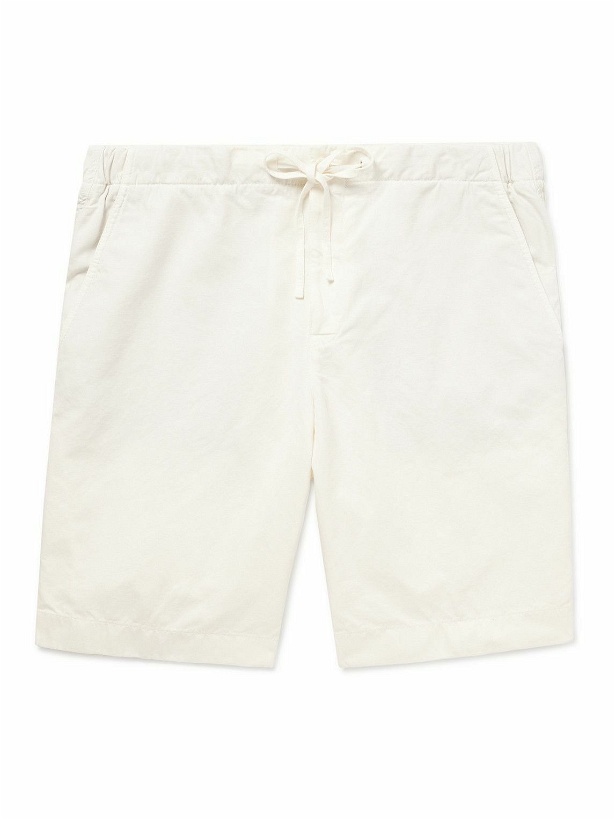Photo: Loro Piana - Straight-Leg Cotton-Blend Bermuda Shorts - White