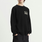 Aries Men's Reversible Temple Waffle Long Sleeve T-Shirt in Black