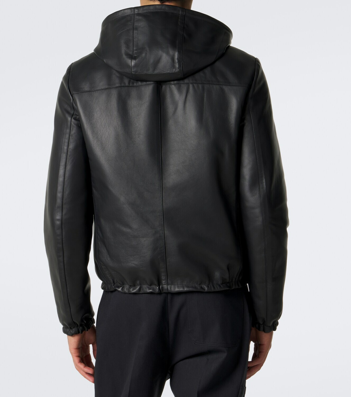 Prada Reversible Re-Nylon and leather jacket