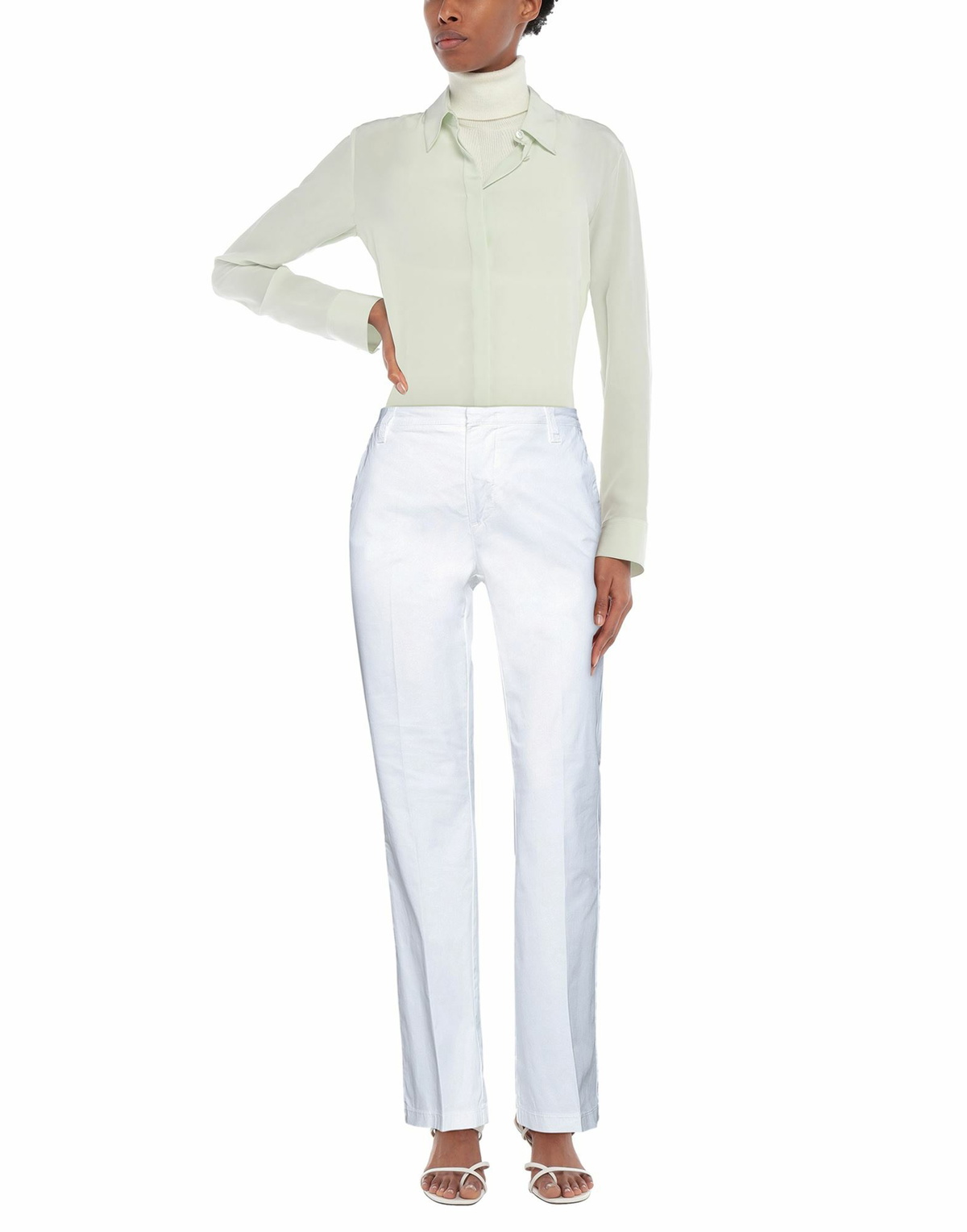 Manila Grace Womens Pants in White