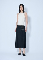 Chloé Virgin Wool Skirt with Buckles