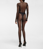 Jean Paul Gaultier - Cutout mockneck mesh top