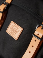 Herschel Supply Co - Little America Logo-Appliquéd Leather-Trimmed Canvas Backpack
