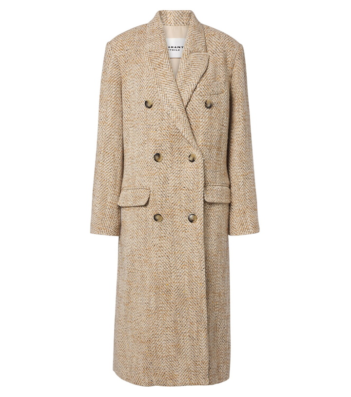 Photo: Marant Etoile Pilda herringbone double-breasted coat