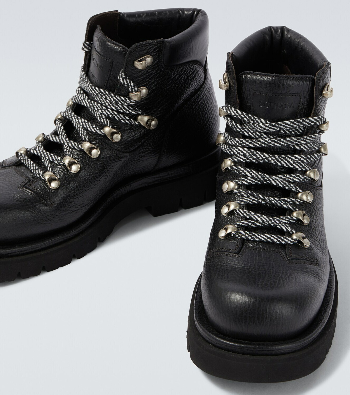 Bottega Veneta Lug leather lace-up boots