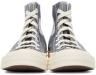 Comme des Garçons Play Grey Converse Edition Half Heart Chuck 70 High Sneakers