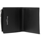 Maison Margiela - Embroidered Full-Grain Leather Wallet - Black