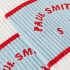 Paul Smith Men's Happy Block Sock in White