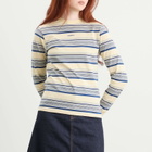 Beams Boy Women's Embroidery Long Sleeve T-Shirt in Ivory