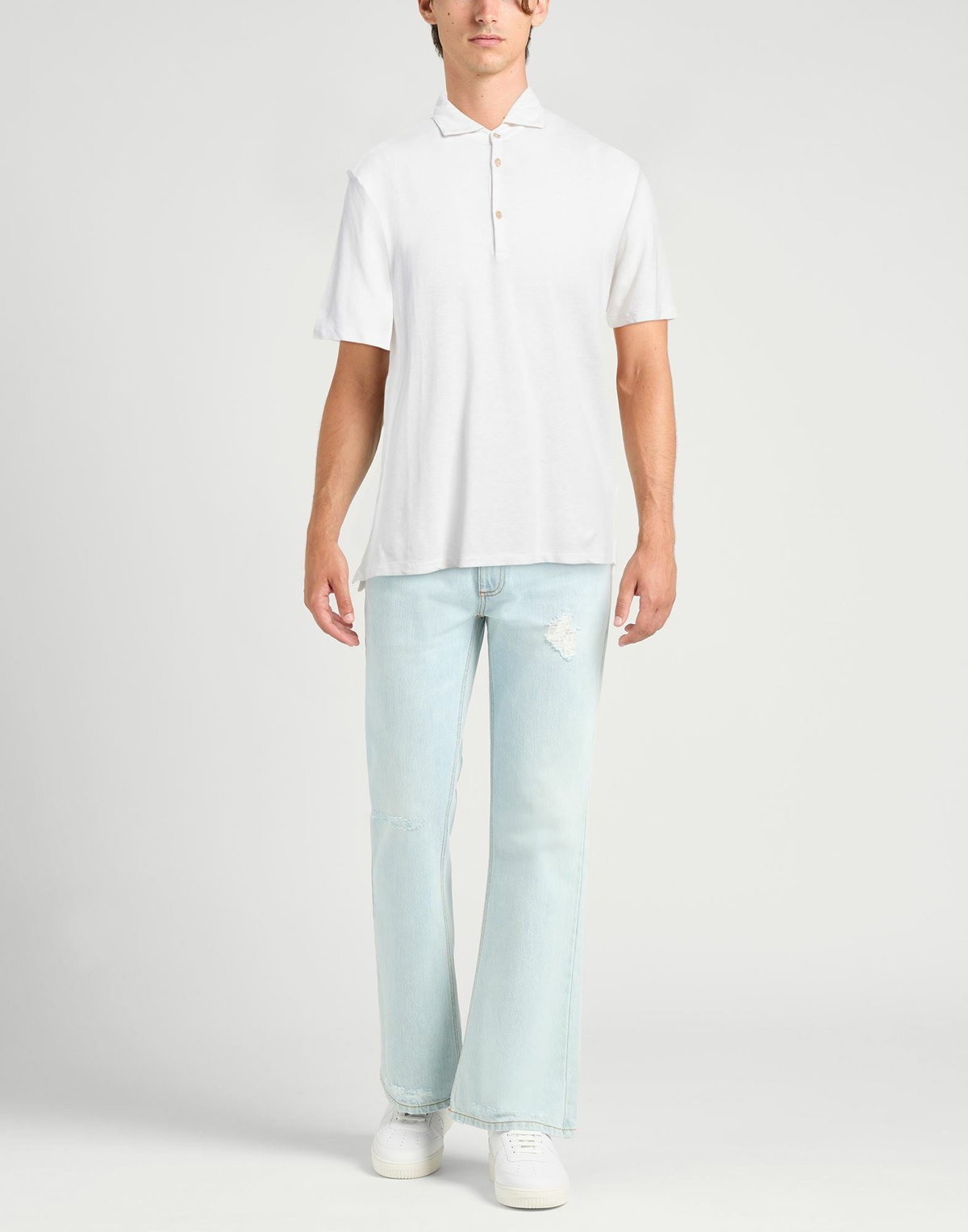 Boglioli Mens Polo shirt in White