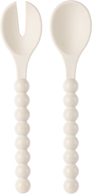 Photo: Maison Balzac Off-White Cloud Serving Spoons Set