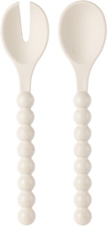 Maison Balzac Off-White Cloud Serving Spoons Set