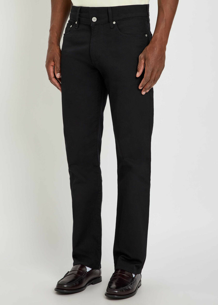 Citizens OF Humanity Elijah Straight-leg Cotton-blend Trousers Black