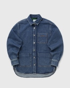 Lacoste Oversized Denim Overshirt Blue Womens Denim Jacket