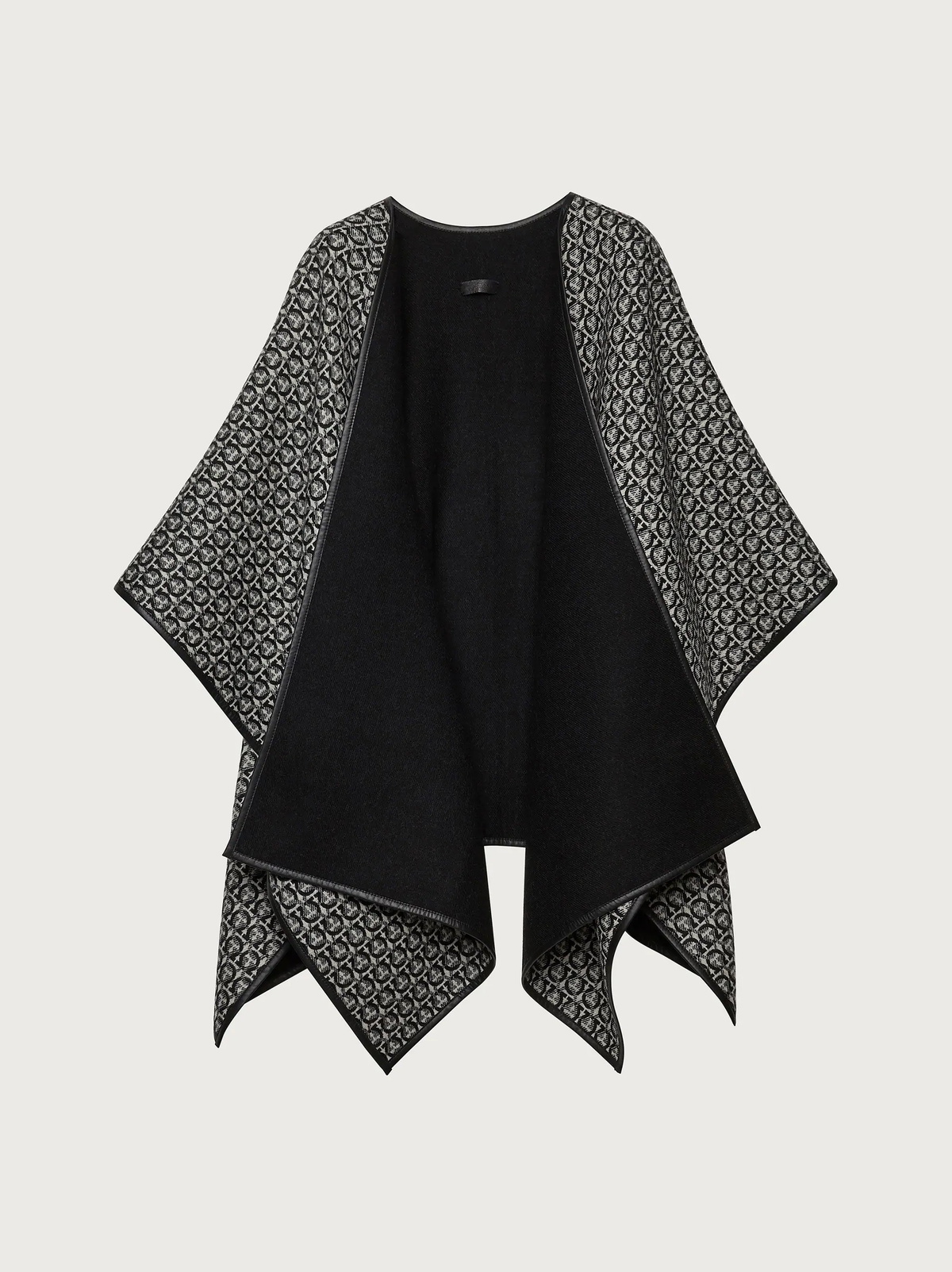 Ferragamo Womens Gancini cape in Black