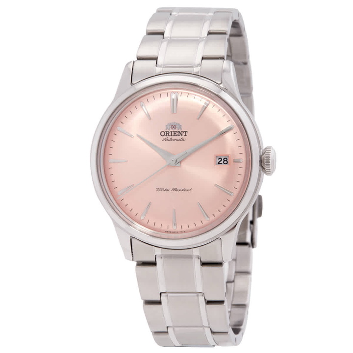 Photo: Orient Bambino Automatic Pink Dial Watch RA-AC0M11Y