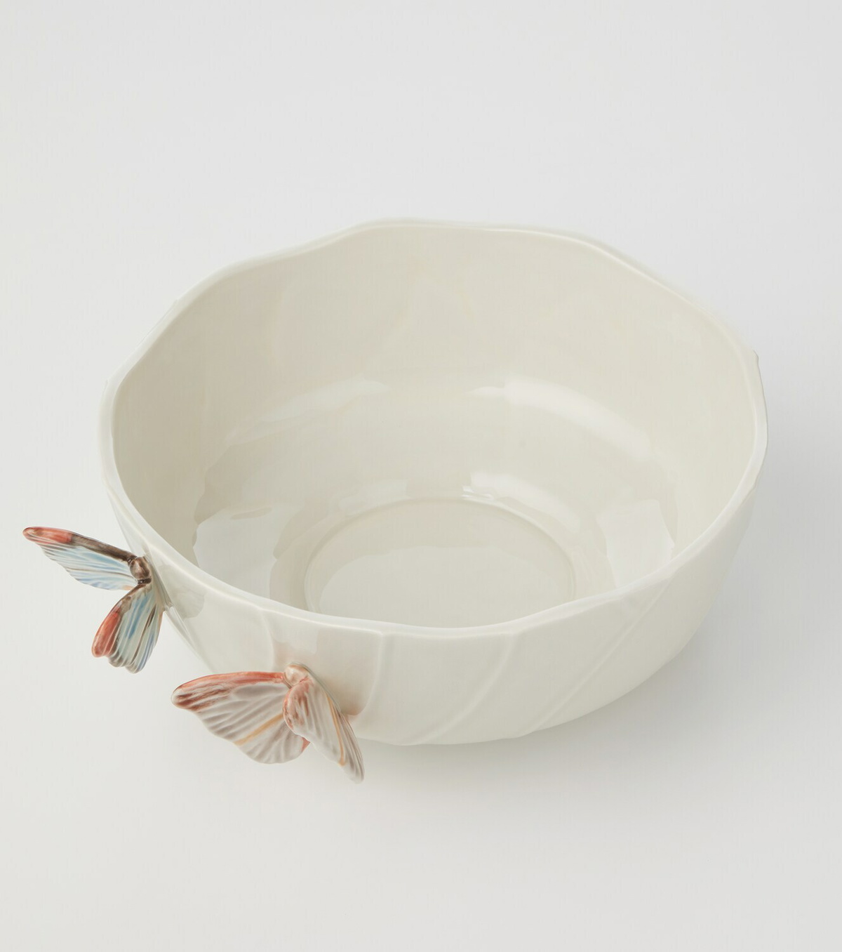 Bordallo Pinheiro Cloudy Butterflies salad bowl by Claudia Schiffer