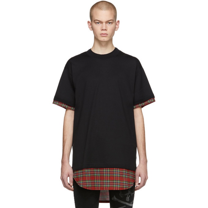 Photo: mastermind WORLD Black Tartan Layered T-Shirt