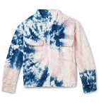 The Elder Statesman - Tie-Dyed Cotton-Blend Fleece Jacket - Pink