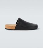 Balenciaga x Scholl leather mules