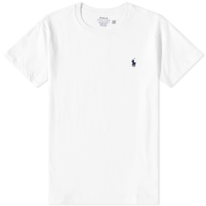 Photo: Polo Ralph Lauren Men's Custom Fit T-Shirt in White