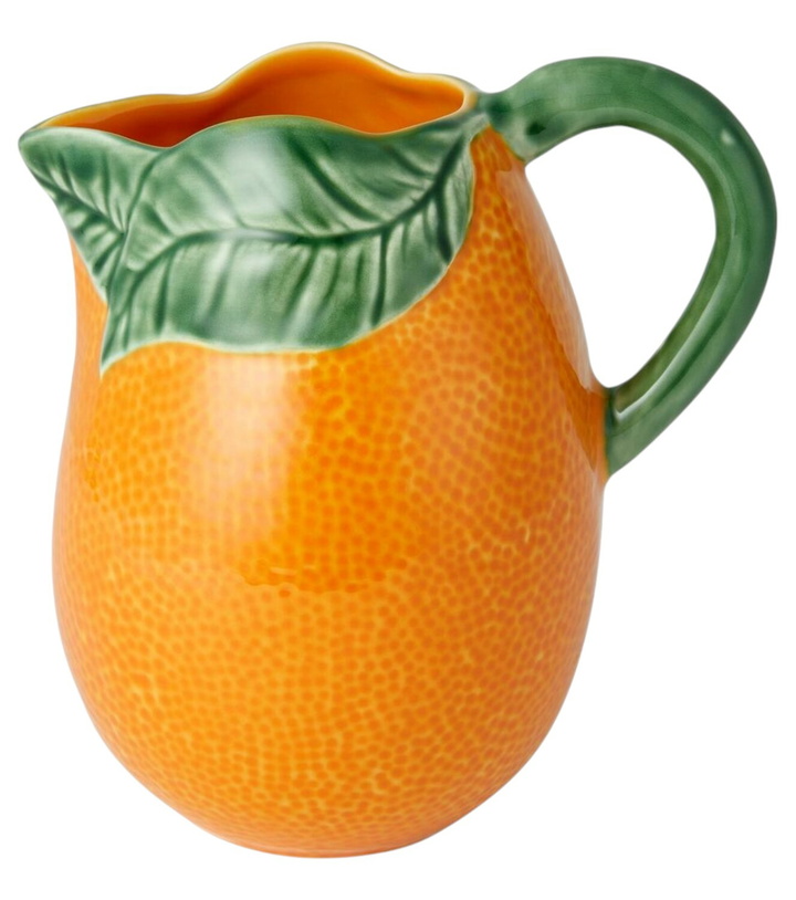 Photo: Bordallo Pinheiro Orange earthenware jug