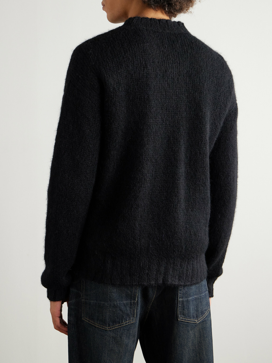 Monitaly - Alpaguan Alpaca-Blend Sweater - Black