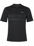 Rapha - Explore Technical Striped Stretch-Mesh T-Shirt - Black
