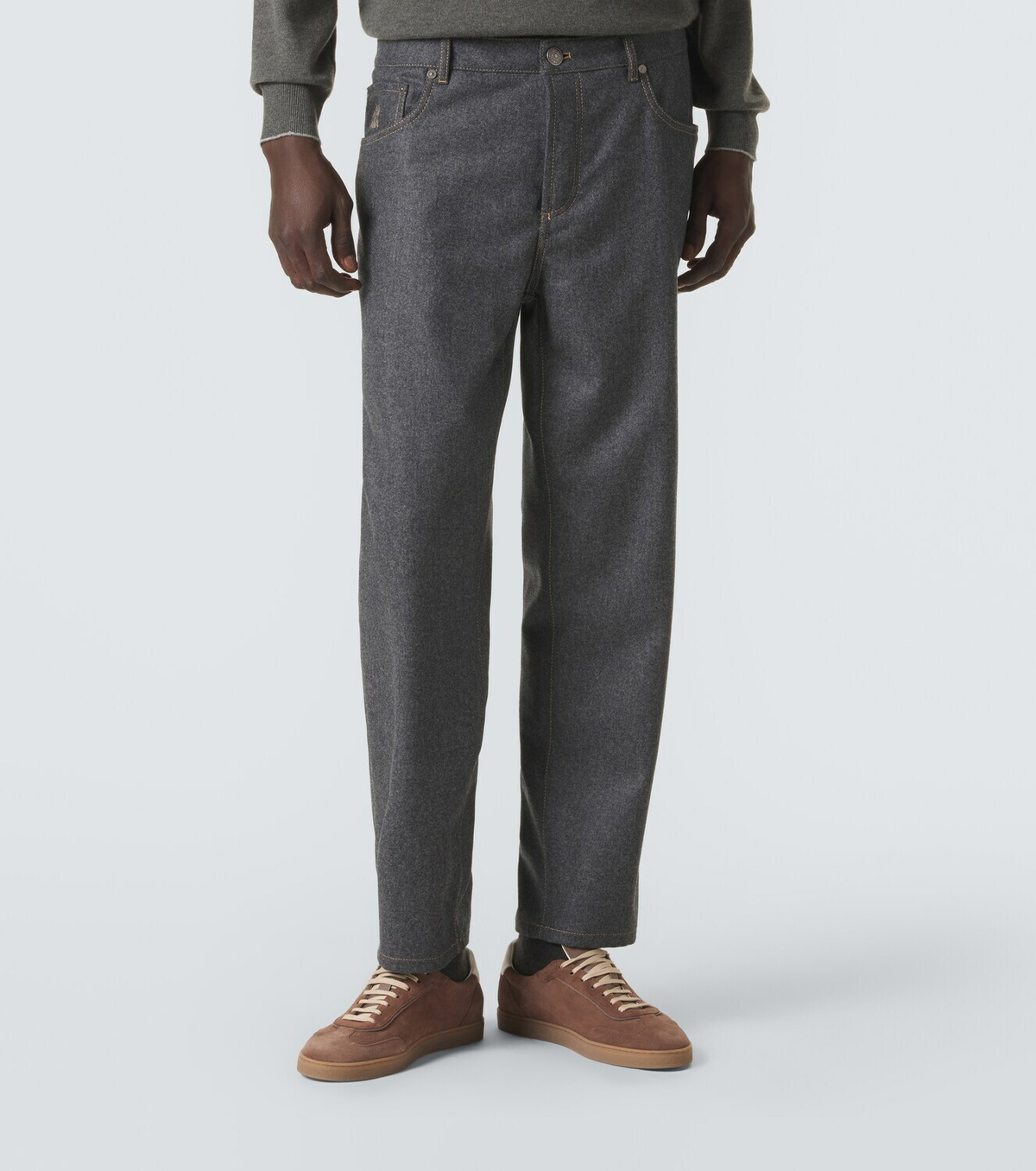 Brunello Cucinelli Virgin wool straight pants
