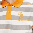 Billionaire Boys Club Men's Striped Polo Shirt in Orange Stripe