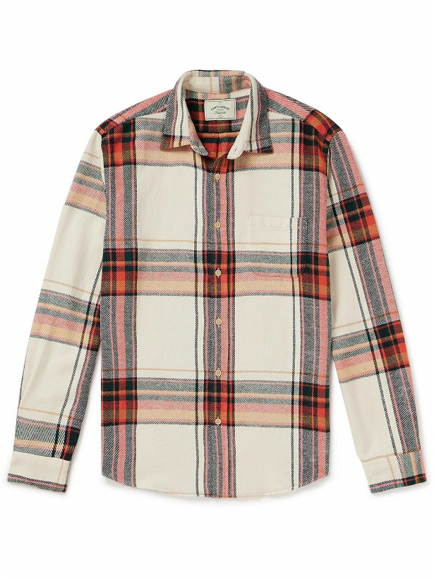 Photo: Portuguese Flannel - Nords Checked Cotton-Flannel Shirt - Neutrals