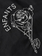 Enfants Riches Déprimés - Camp-Collar Logo-Embroidered Cupro-Twill Shirt - Black