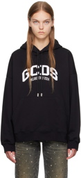 GCDS Black Oversized Hoodie