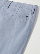 NN07 - Karl 1196 Tapered Linen Chinos - Blue