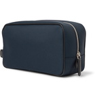 Mulberry - Leather-Trimmed Nylon Wash Bag - Blue