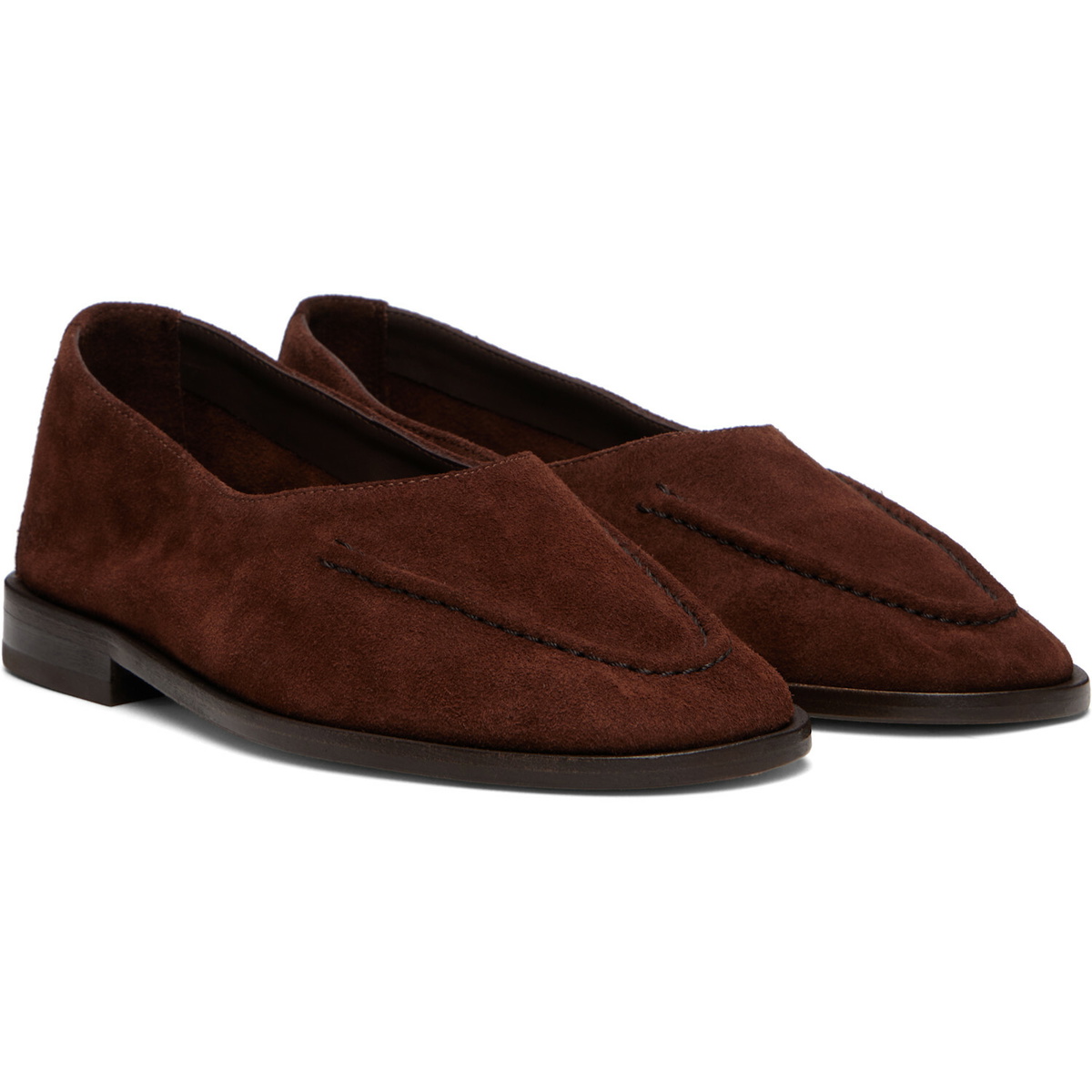 HEREU Brown Juliol W Calf Suede Loafers