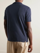 Massimo Alba - Filicudi Slim-Fit Linen-Jersey Polo Shirt - Blue
