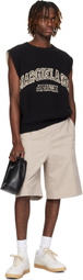 MM6 Maison Margiela Black & Off-White Paneled Vest