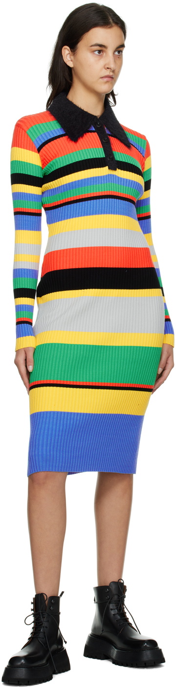 Andersson Bell Multicolor Striped Midi Dress