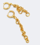 Déhanche Revenge asymmetric chain drop earrings