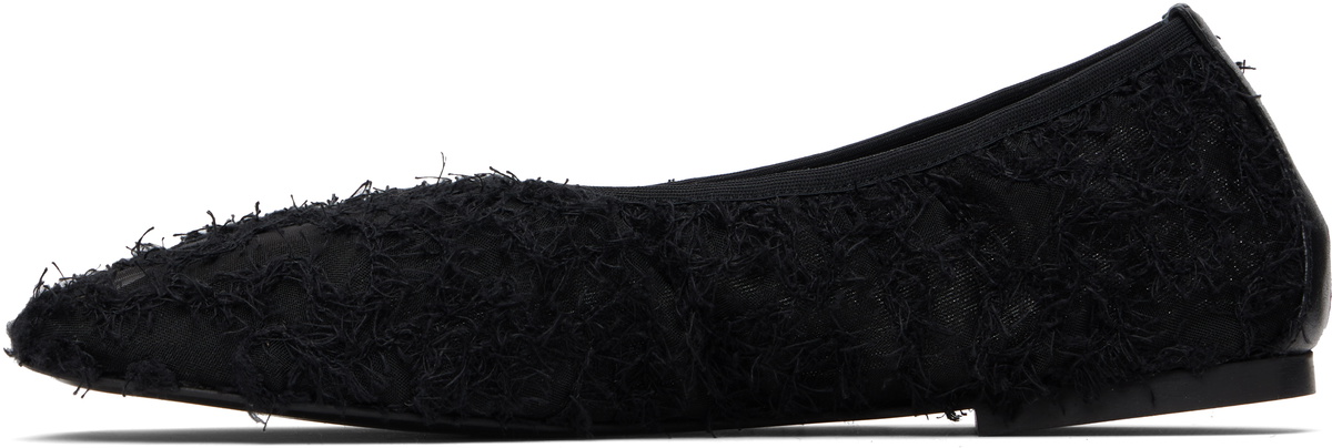 Proenza Schouler Black Glove Lace Ballerina Flats