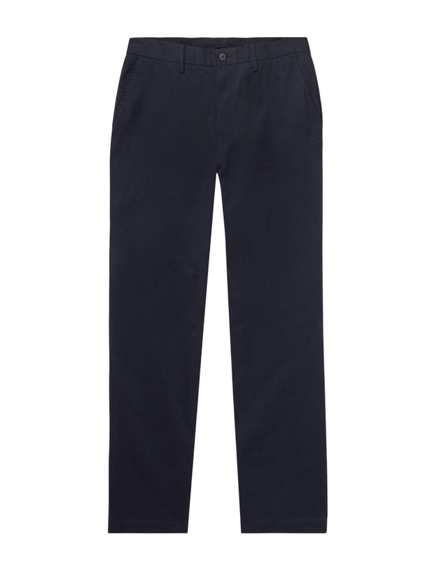 Photo: Sunspel - Straight-Leg Cotton-Drill Trousers - Blue