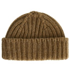 MHL by Margaret Howell Men's Chunky Rib Hat in Olive 