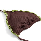 It's Now Cool Women's The Frill Tri Top in Kokomo Rib