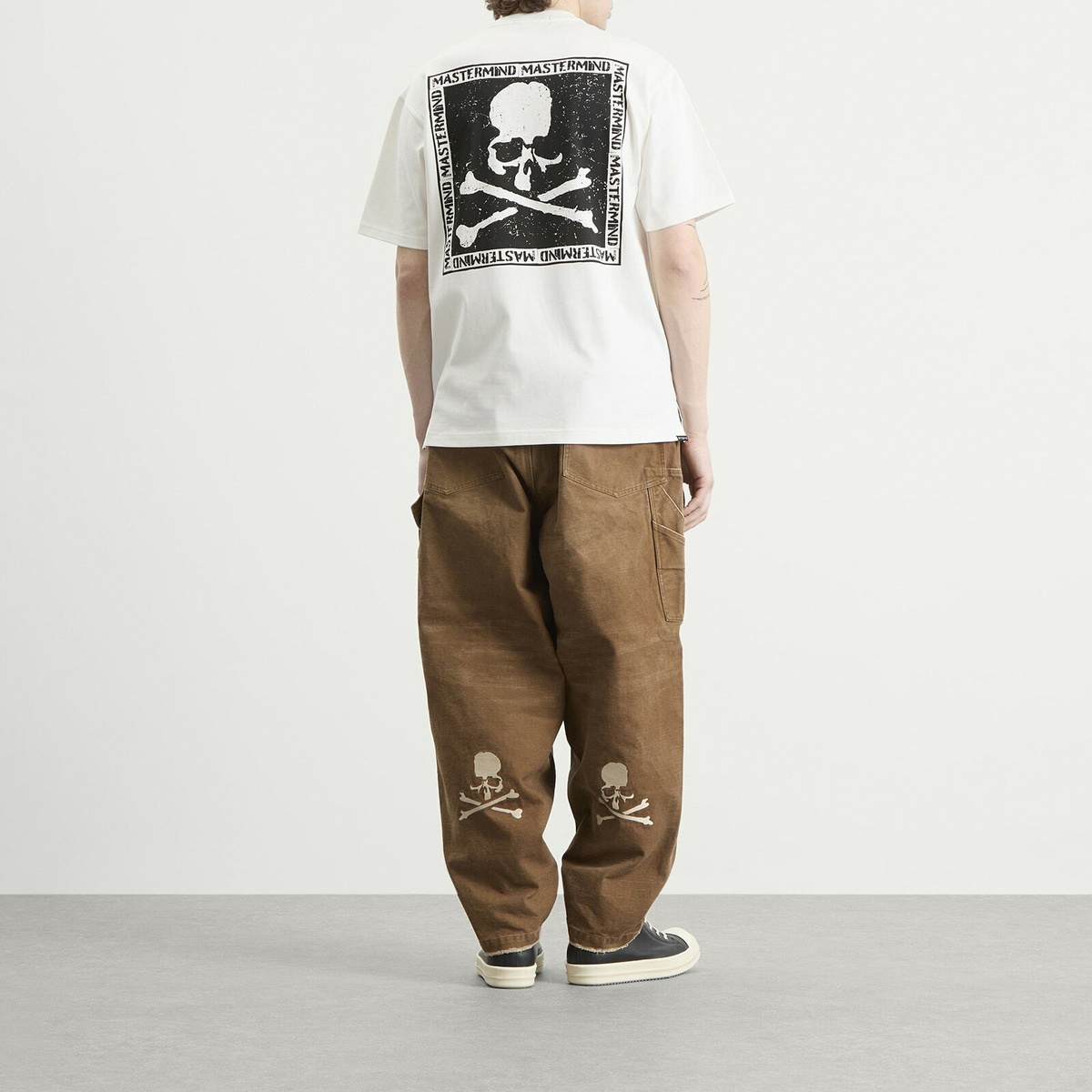 MASTERMIND WORLD Men's Stamped Short Sleeve T-Shirt in White