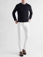 Brioni - Slim-Fit Wool Sweater - Blue