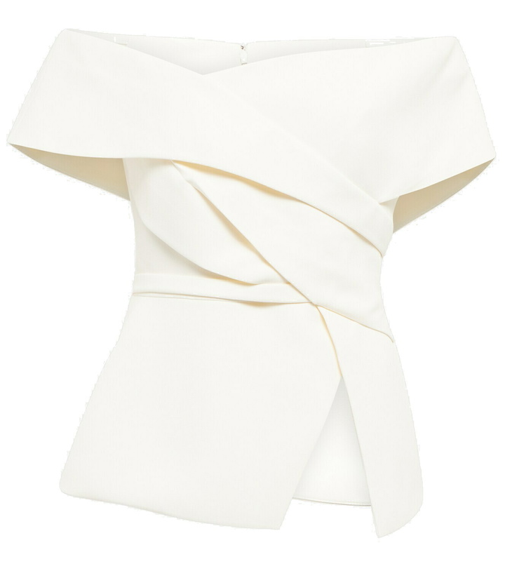 Photo: Safiyaa Bridal Eimear off-shoulder crêpe top