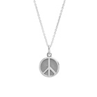 Needles Men's Peace Pendant in 925 Silver