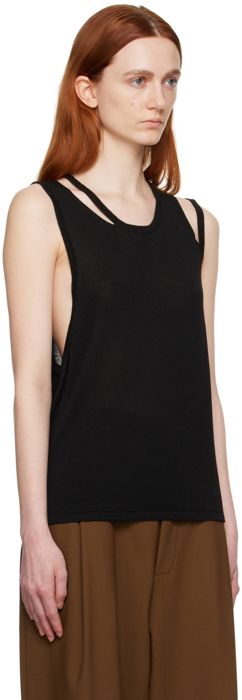 Cordera Black Cutout Tank Top CORDERA